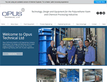 Tablet Screenshot of opustechnical.com